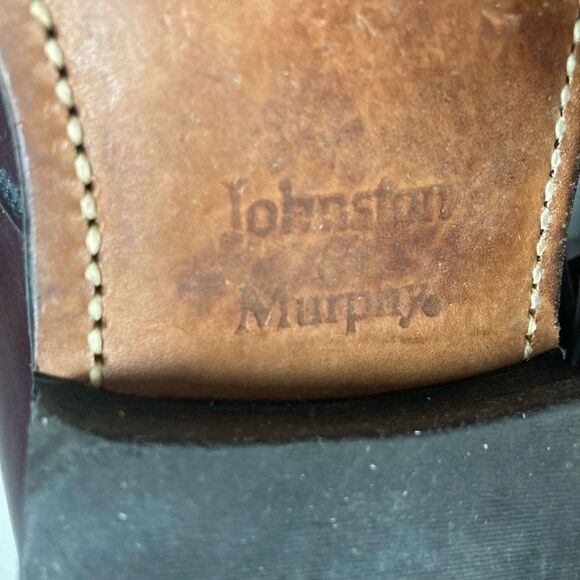 JOHNSTON & MURPHY Men’s Shoes Red/Brown Size 10 - Picture 4 of 12